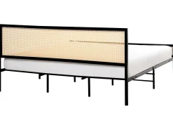 Seng PE-rattan AVANTON 180 x 200 cm Sort
