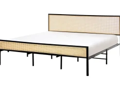 Seng PE-rattan AVANTON 180 x 200 cm Sort