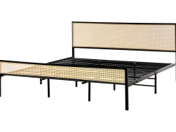 Seng PE-rattan AVANTON 180 x 200 cm Sort