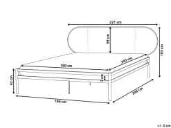 Seng PE-rattan BOULIN 180 x 200 cm Sort