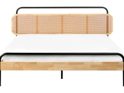 Seng Rattan BOUSSICOURT 180 x 200 cm Lysebrun