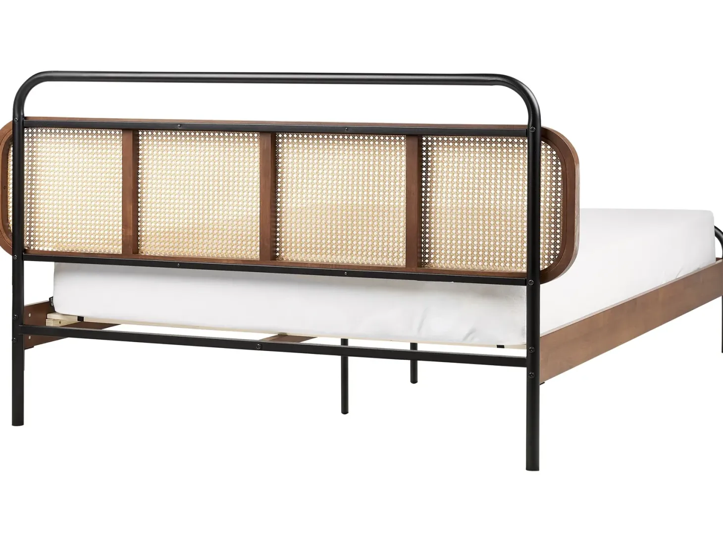 Seng Rattan BOUSSICOURT 180 x 200 cm Mørkebrun