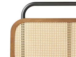 Seng Rattan BOUSSICOURT 180 x 200 cm Mørkebrun