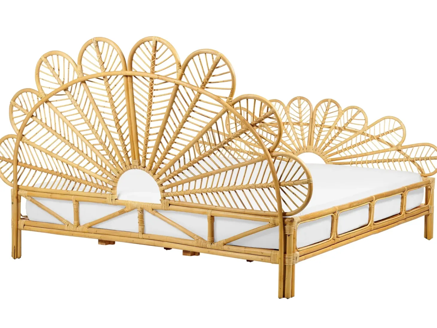 Seng Rattan FLORENTINE 180 x 200 cm Lysebrun