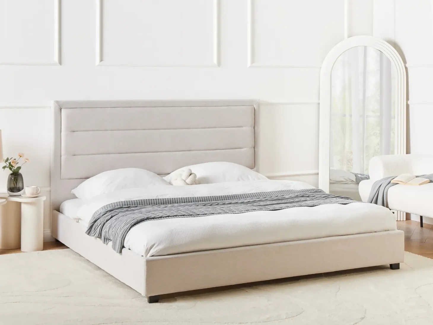 Seng ROUEN 180 x 200 cm Lys Beige