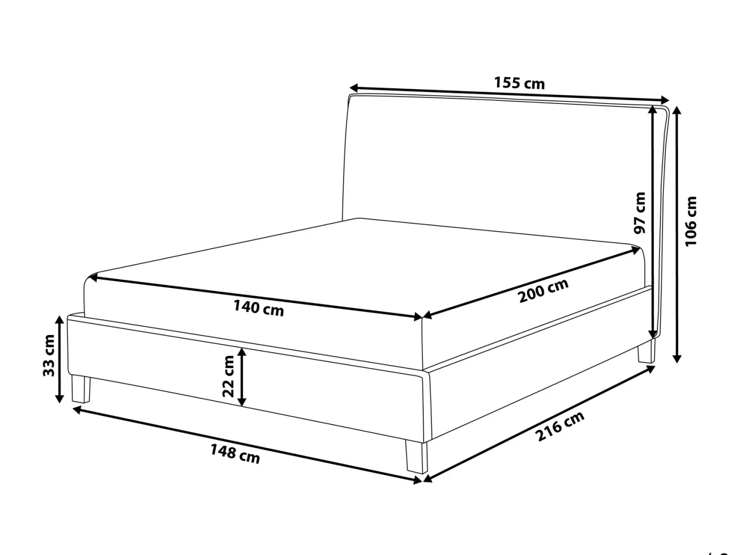 Seng SENNEZ 140 x 200 cm Beige