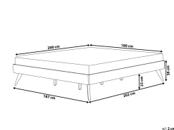Seng uden hovedgærde BERRIC 180 x 200 cm Naturlig ask