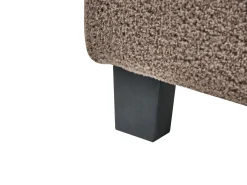 Seng uden hovedgærde Boucle ROANNE 180 x 200 cm Brungrå