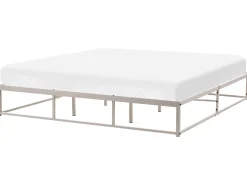 Seng uden hovedgærde Metal VIRY 180 x 200 cm Lys Beige