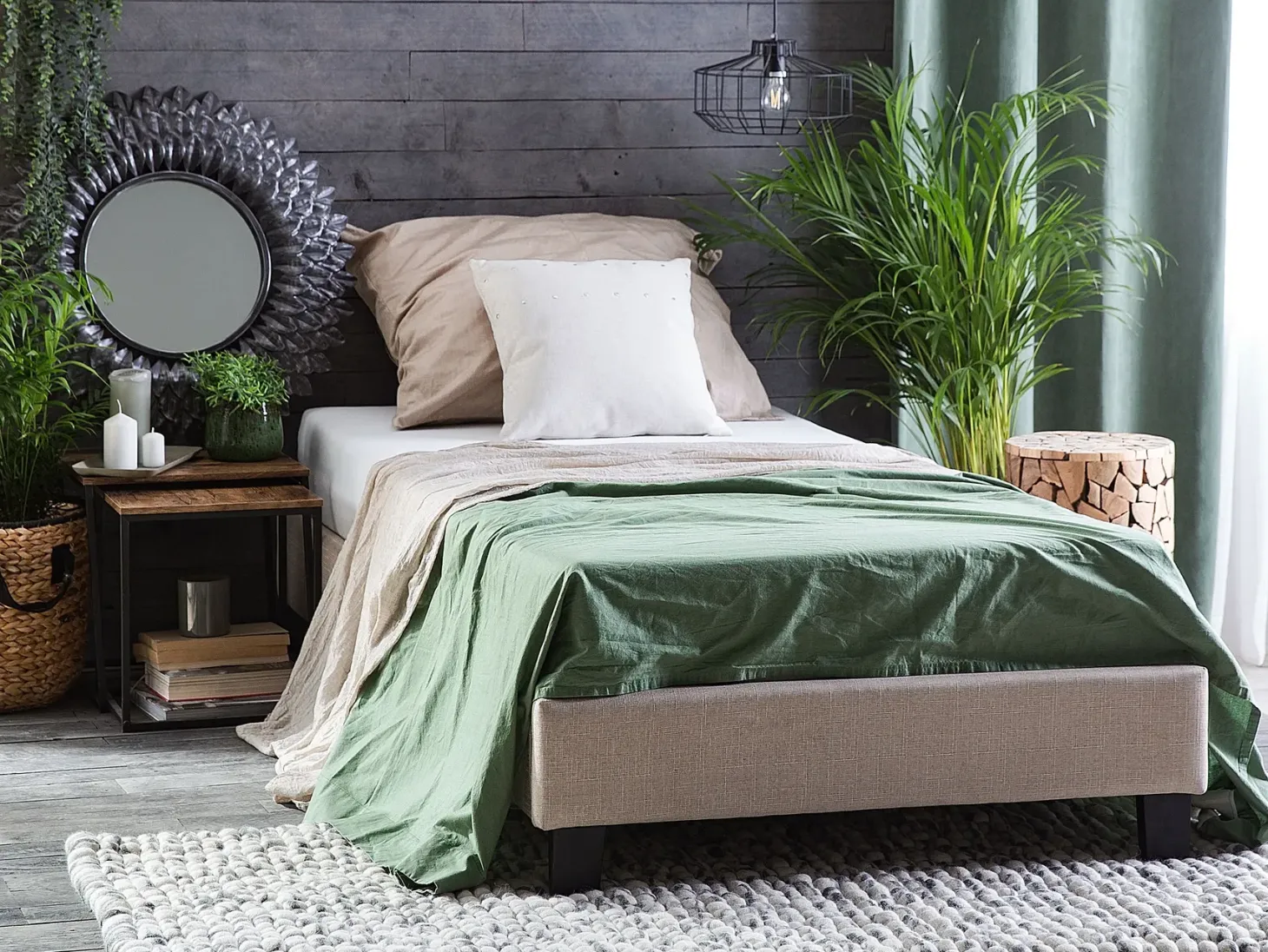 Seng uden hovedgærde ROANNE 90 x 200 cm Beige