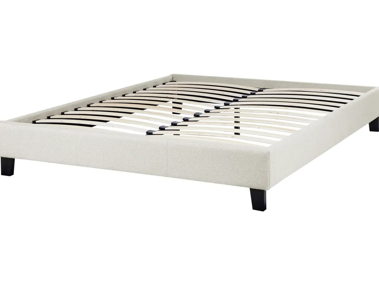 Seng uden hovedgærde ROANNE 140 x 200 cm Lys Beige