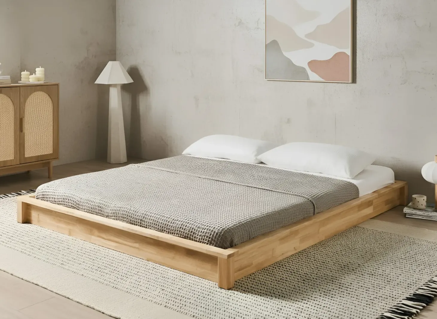 Seng uden hovedgærde Træ ANTRAS 180 x 200 cm Lysebrun