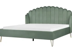 Seng Velour AMBILLOU 180 x 200 cm Grøn