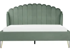 Seng Velour AMBILLOU 180 x 200 cm Grøn