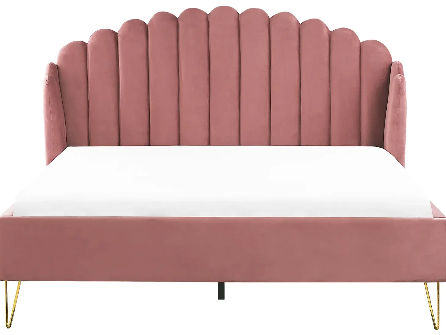 Seng Velour AMBILLOU 180 x 200 cm Lyserød