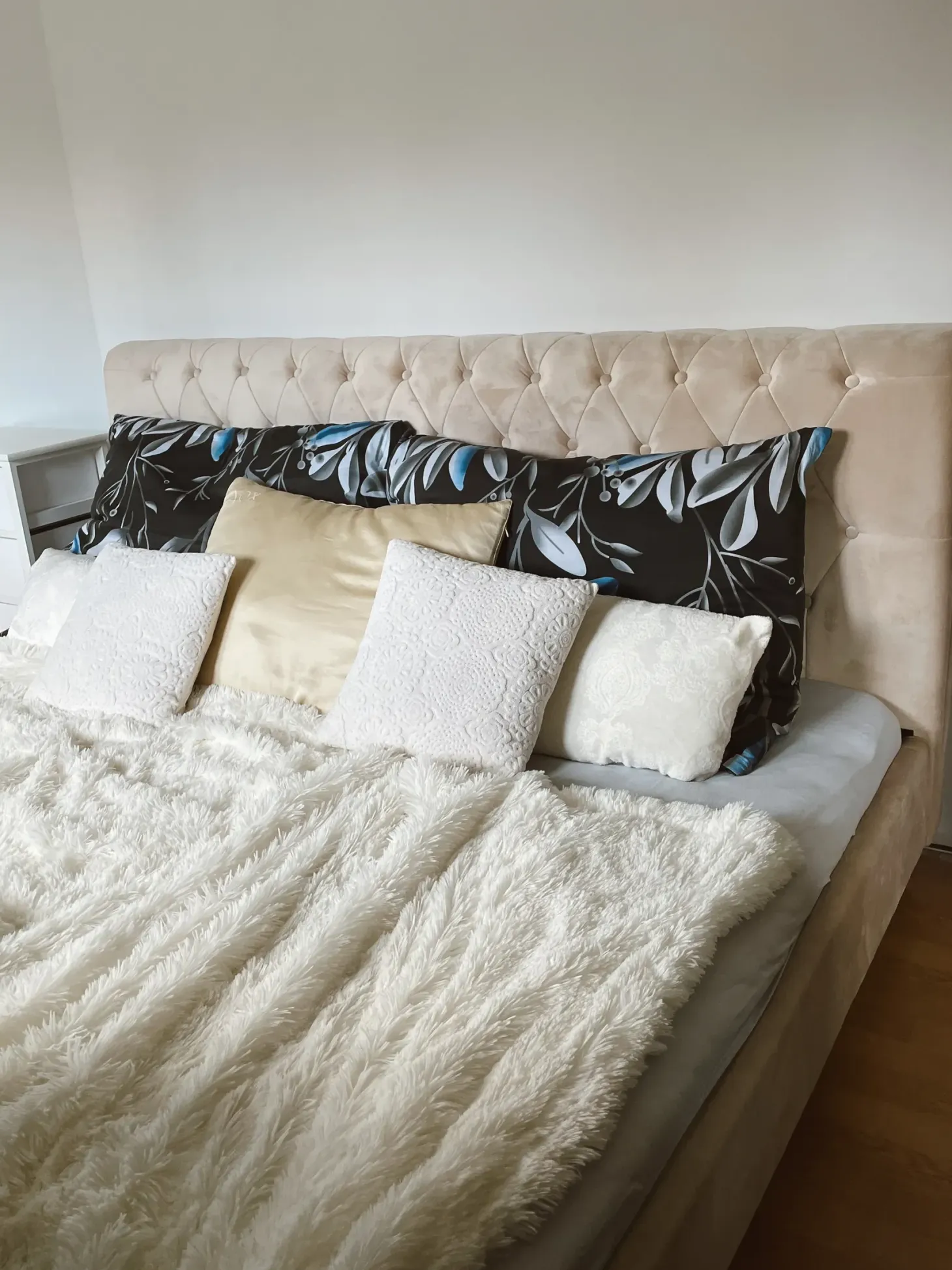 Seng Velour AVALLON 180 x 200 cm Beige