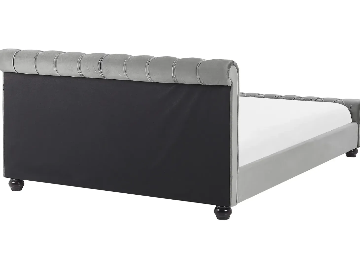 Seng Velour AVALLON 180 x 200 cm Grå