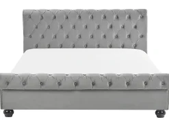 Seng Velour AVALLON 180 x 200 cm Grå