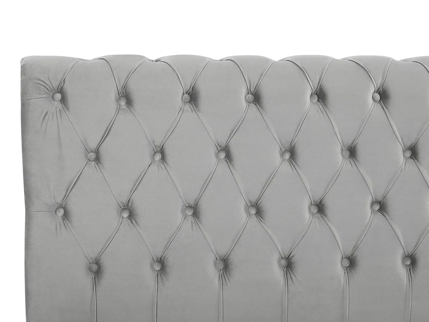 Seng Velour AVALLON 180 x 200 cm Grå