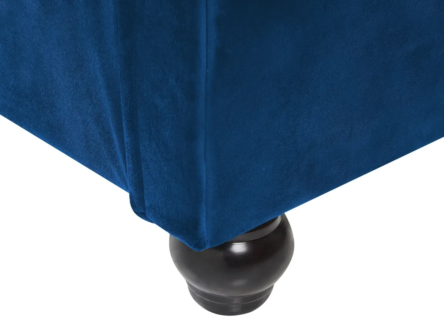 Seng Velour AVALLON 180 x 200 cm Navy Blå
