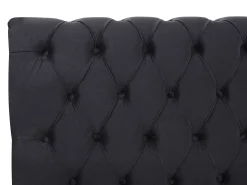 Seng Velour AVALLON 180 x 200 cm Sort