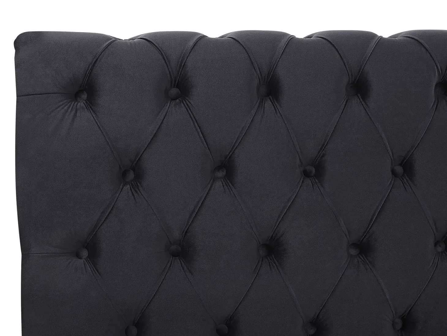 Seng Velour AVALLON 180 x 200 cm Sort