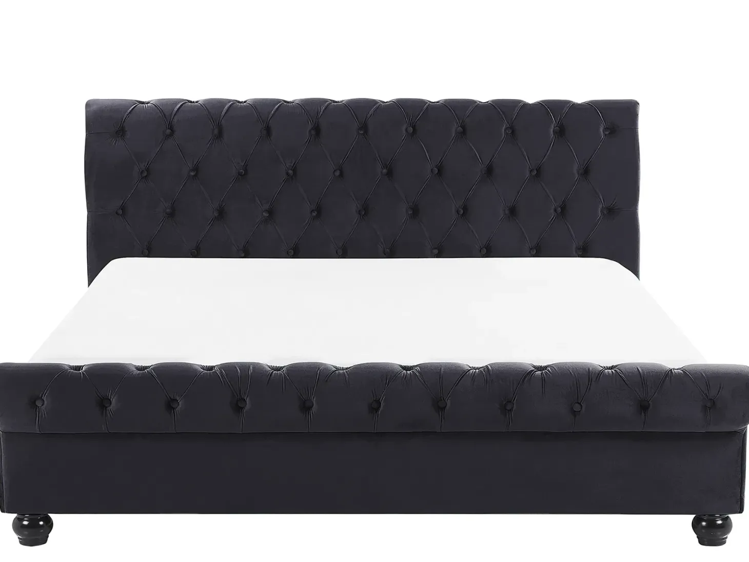 Seng Velour AVALLON 180 x 200 cm Sort
