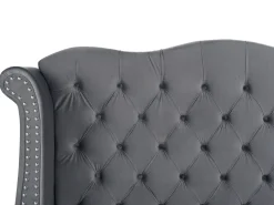 Seng Velour AYETTE 180 x 200 cm Grå