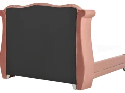 Seng Velour AYETTE 160 x 200 cm Lyserød