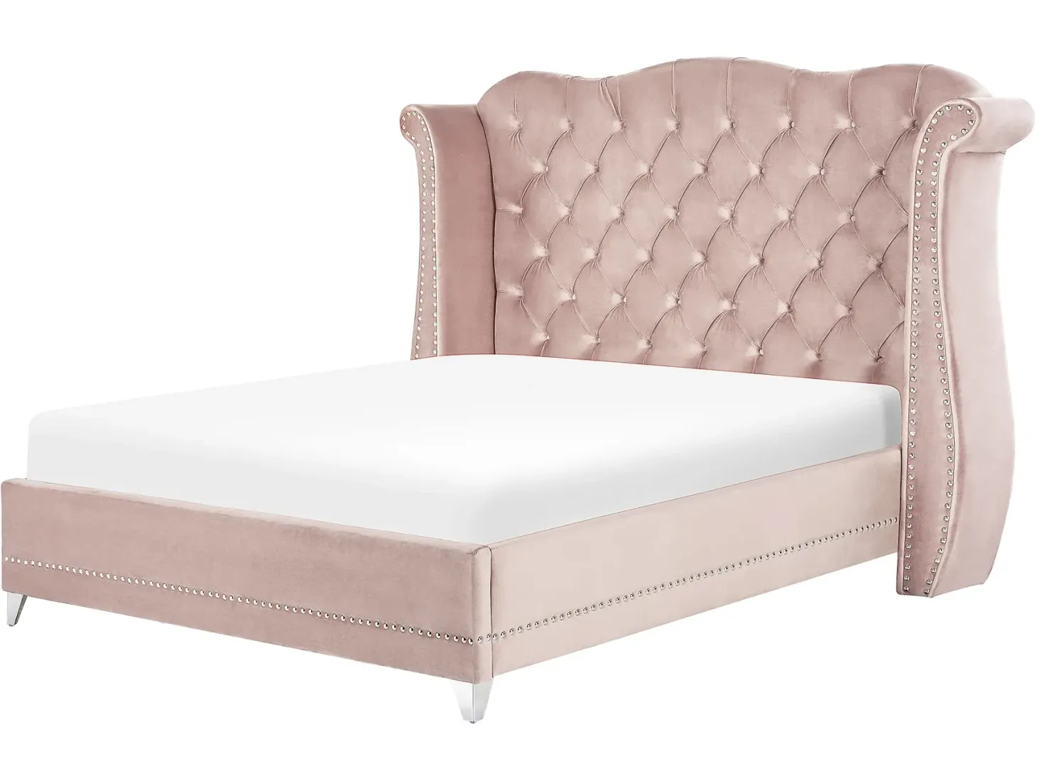 Seng Velour AYETTE 180 x 200 cm Pastellrosa