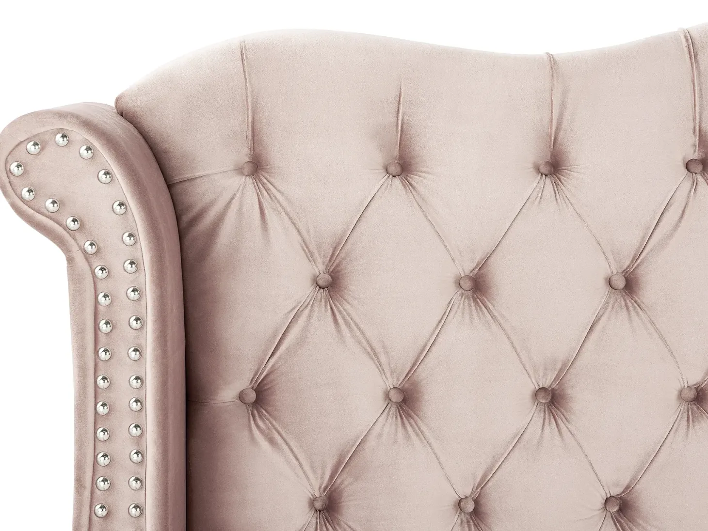 Seng Velour AYETTE 180 x 200 cm Pastellrosa