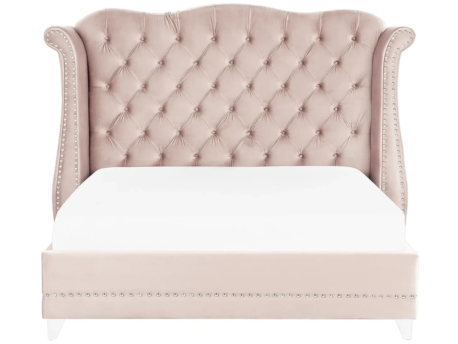 Seng Velour AYETTE 180 x 200 cm Pastellrosa