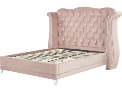 Seng Velour AYETTE 180 x 200 cm Pastellrosa