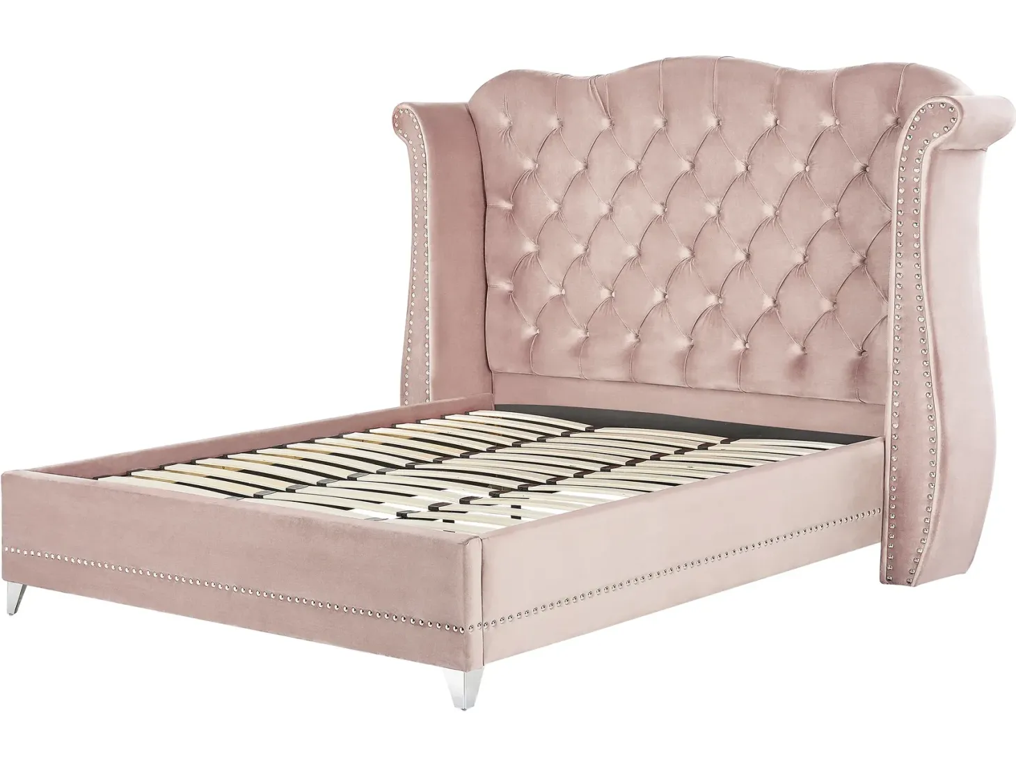 Seng Velour AYETTE 180 x 200 cm Pastellrosa