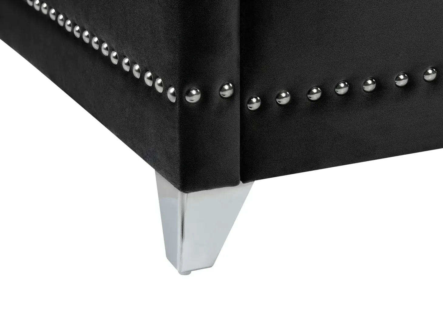 Seng Velour AYETTE 160 x 200 cm Sort