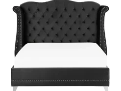 Seng Velour AYETTE 160 x 200 cm Sort