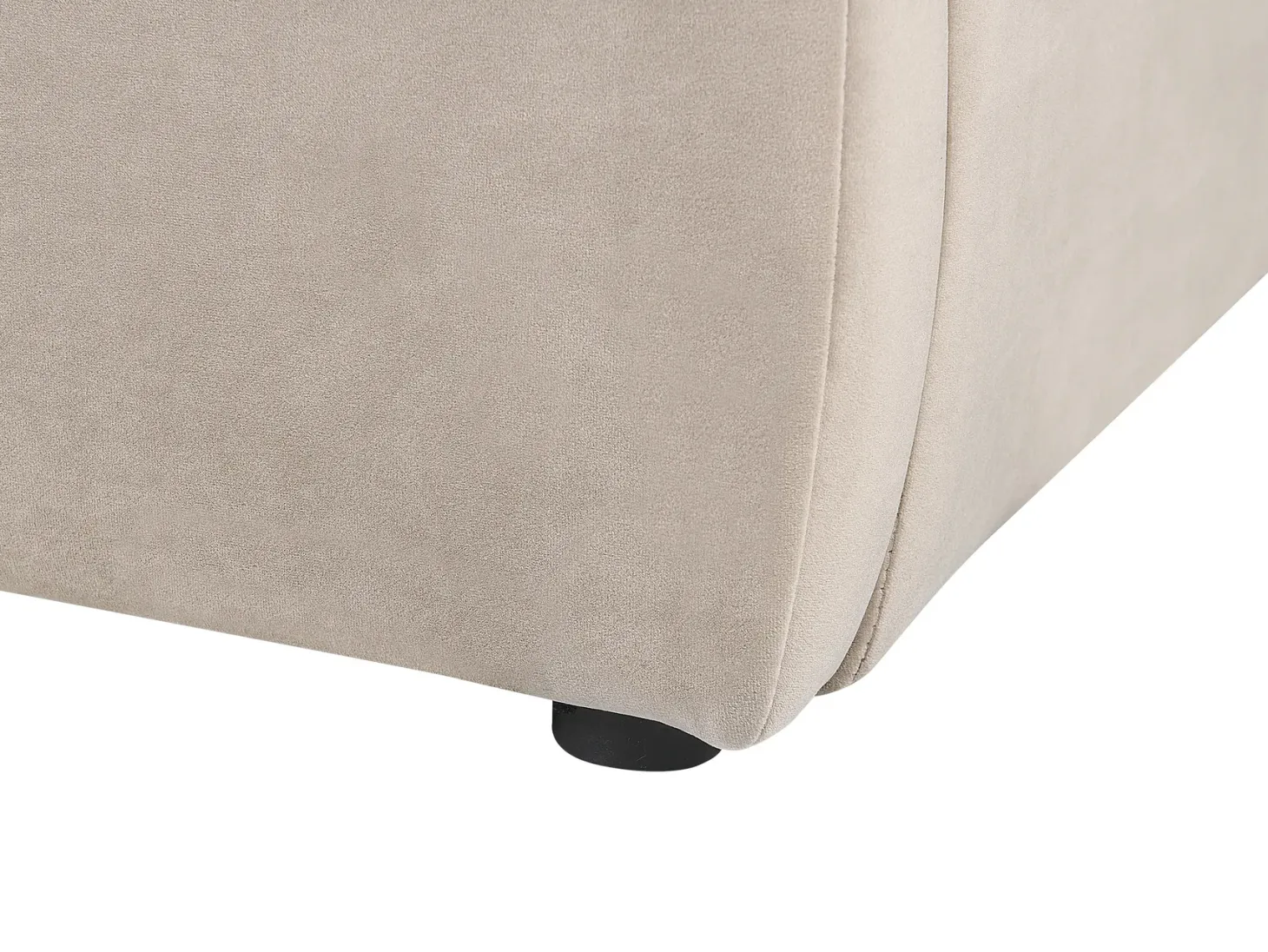 Seng Velour BAJONNA 180 x 200 cm Brungrå