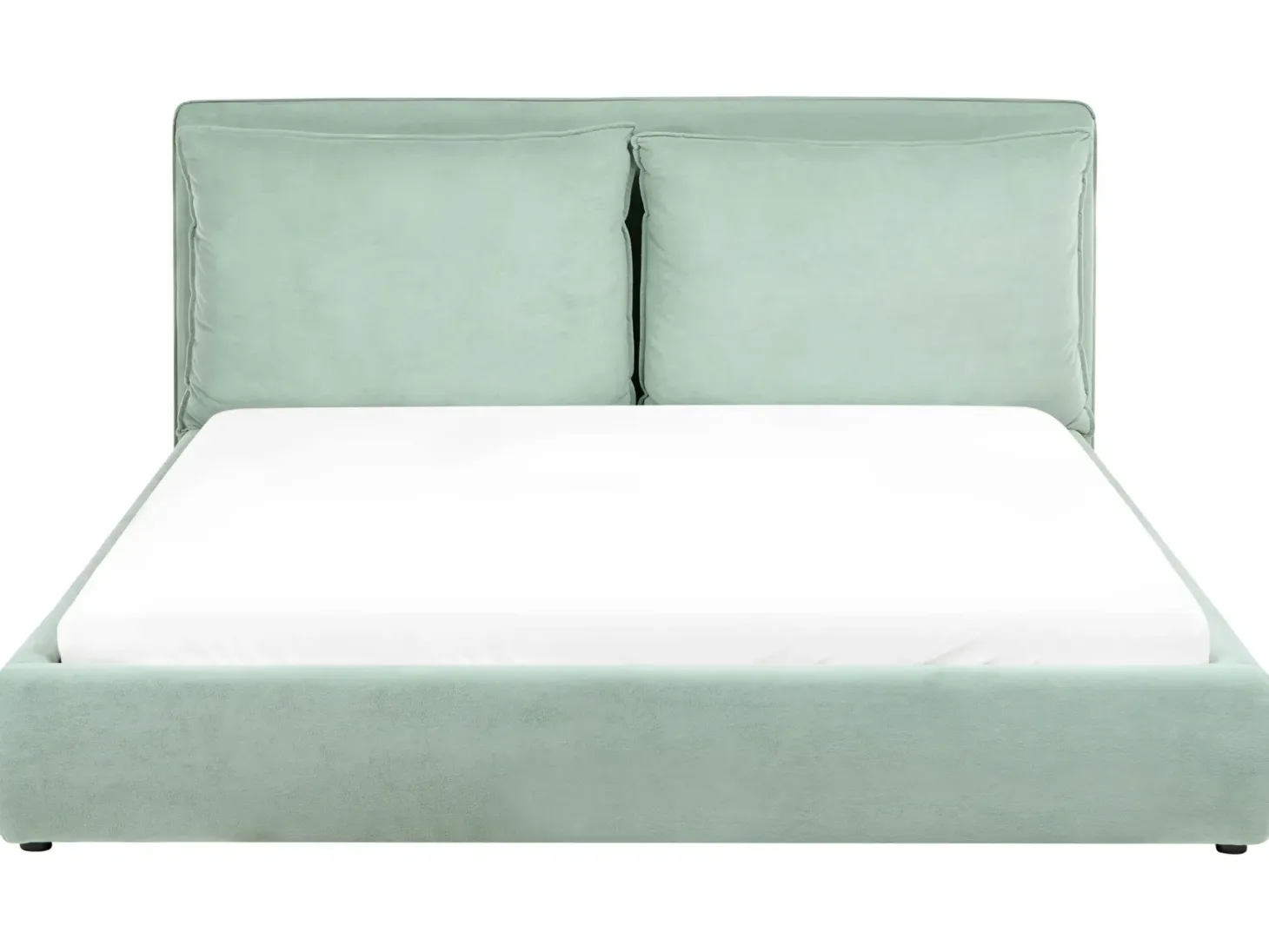 Seng Velour BAJONNA 180 x 200 cm Mintgrøn