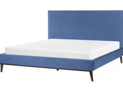 Seng Velour BAYONNE 180 x 200 cm Blå