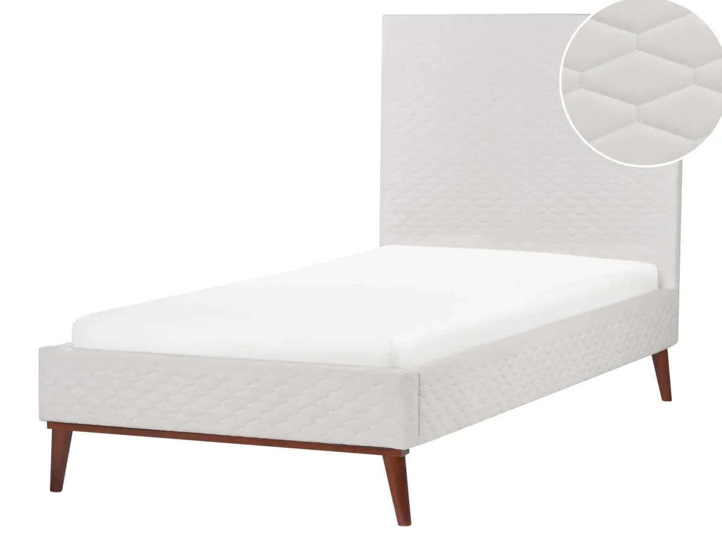 Seng Velour BAYONNE 90 x 200 cm Cremehvid