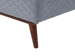 Seng Velour BAYONNE 90 x 200 cm Grå