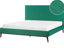 Seng Velour BAYONNE 180 x 200 cm Grøn
