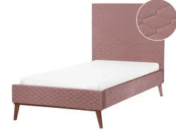 Seng Velour BAYONNE 90 x 200 cm Lyserød