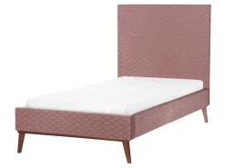 Seng Velour BAYONNE 90 x 200 cm Lyserød