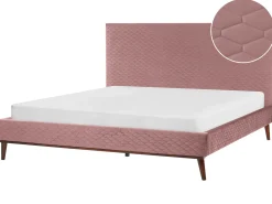 Seng Velour BAYONNE 180 x 200 cm Lyserød