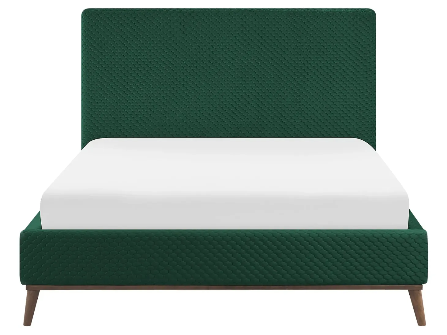 Seng Velour BAYONNE 140 x 200 cm Mørkegrøn