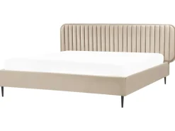 Seng Velour BRIN 180 x 200 cm Brungrå