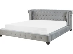 Seng Velour CAVAILLON 180 x 200 cm Lysegrå