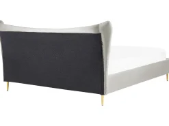 Seng Velour CHALEIX 180 x 200 cm Lysegrå