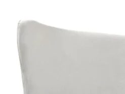 Seng Velour CHALEIX 140 x 200 cm Lysegrå